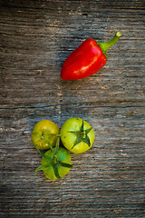 Image showing Capsicum and tomato