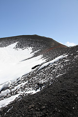 Image showing detail of volcano mount Etna crater