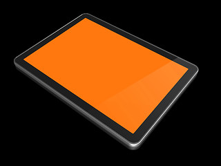 Image showing 3D computer, digital Tablet pc
