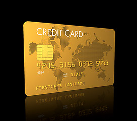 Image showing Gold credit card