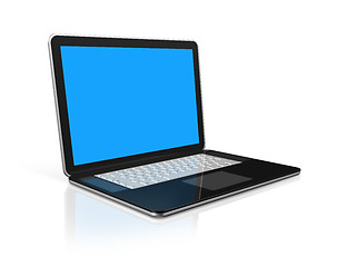 Image showing black Laptop computer isolated on white