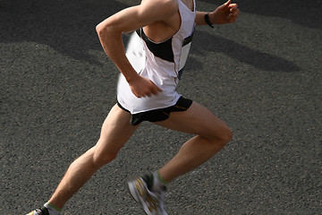 Image showing Marathon running