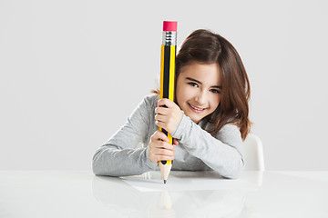 Image showing Little girl in the school