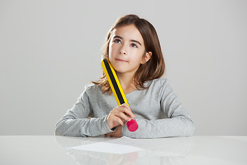 Image showing Little girl in the school