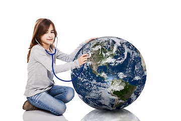 Image showing Checking the planet health