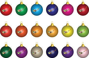 Image showing Christmas Baubles