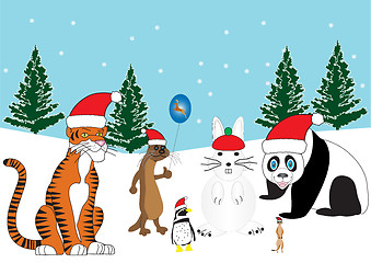 Image showing Christmas Animals