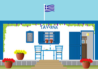 Image showing Greek Taverna