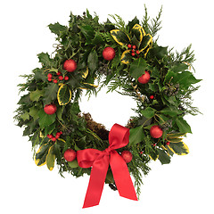 Image showing Christmas Decorative Wreath