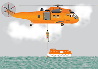 Image showing Search and Rescue Helicopter