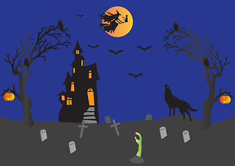 Image showing Halloween Scene