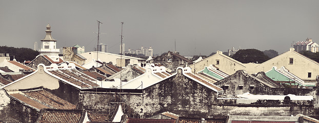 Image showing Malacca  rooftops