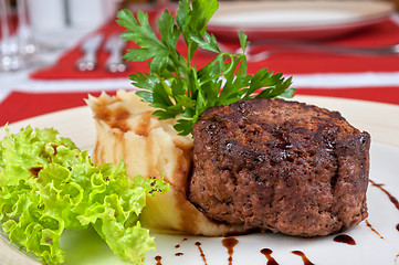 Image showing Fried steaks