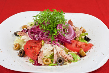 Image showing chicken meat filet salad