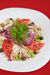 Image showing chicken meat filet salad