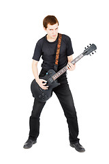 Image showing Rock musician on white background
