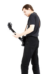 Image showing Rock musician on white background