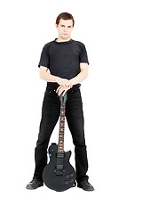 Image showing Rock musician on white background