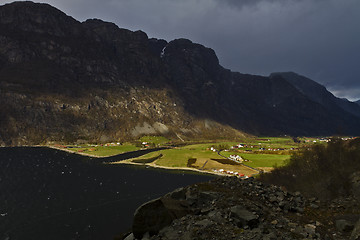 Image showing valley in norway in changeful weather