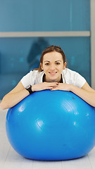 Image showing young woman fitness workout 