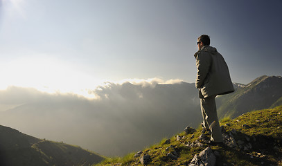 Image showing fresh sunrise at mountain 