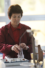 Image showing science and chemistry teacher portrait in classroom