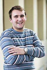 Image showing student male portrait at campus