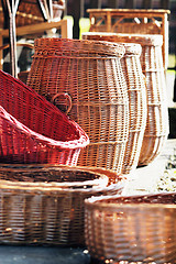 Image showing cane furninture and dishes