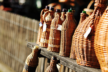 Image showing cane furninture and dishes