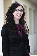 Image showing student girl portrait at university campus 