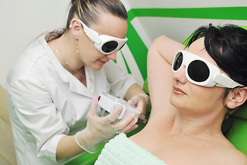 Image showing skincare and laser depilation