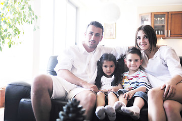 Image showing young family at home