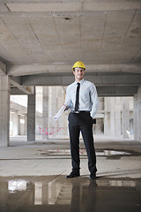 Image showing architect on construction site