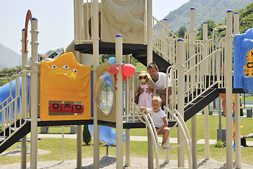 Image showing family portrait at park