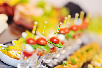 Image showing buffet food closeup