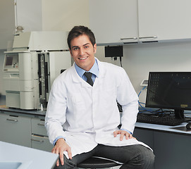 Image showing research and  science people  in laboratory