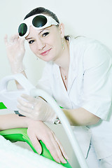 Image showing skincare and laser depilation