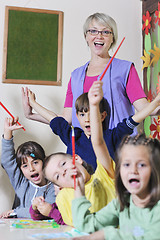 Image showing preschool  kids