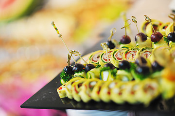 Image showing buffet food closeup