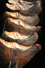 Image showing Smoked flatfish