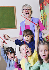 Image showing preschool  kids