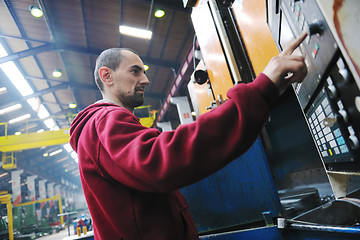 Image showing industry workers people in factory