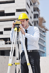 Image showing architect on construction site