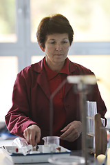 Image showing science and chemistry teacher portrait in classroom