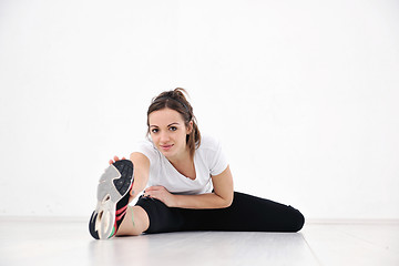 Image showing young woman fitness workout