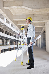 Image showing architect on construction site