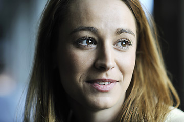 Image showing young woman outdoor portrait