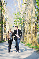 Image showing romantic couple in love outdoor