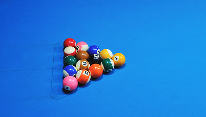 Image showing billiard balls