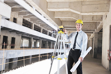 Image showing architect on construction site